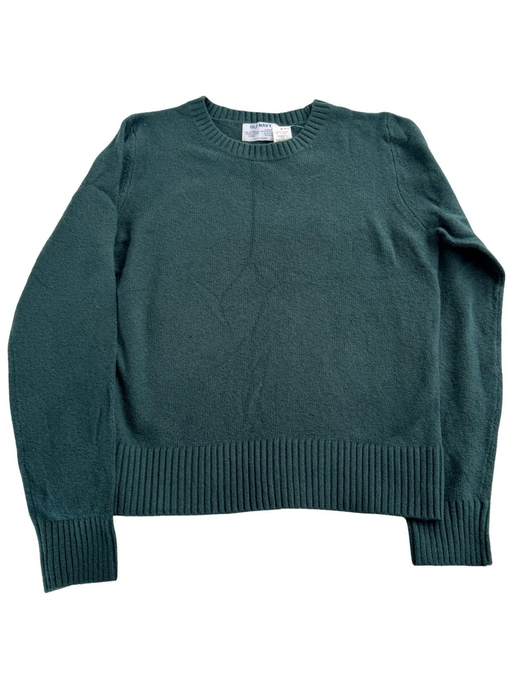 Old Navy SoSoft Crewneck Sweater Forest Green NWT Sz L Tall Minimalist